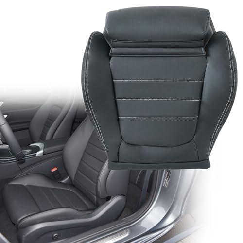 AOUTTUOA Driver Side Bottom Microfiber Leather Perforated Seat Cover Black Compatible with Mercedes-Benz C250 C300 C350 2-Door 2015 2016 2017 2018 2019 2021 2021