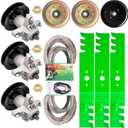 54 inch Deck Spindle Kit for MTD Cub Cad et RZT L54KH L54KW S54 Zero Turn Mower3 Spindle 618-051373 Blade 742-0677 2 Idler 753-041291 Idler 756-04511B1 Be lt 954-04329
