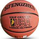 Official Size 7 Basketball - Composite Leather with Moisture-Wicking Grip - Indoor/Outdoor Game Ready