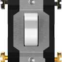 ENERLITES 20 Amp Toggle Light Switch, 4-Way, 20A 120/277V, Grounding Screw, Heavy Duty Commercial Grade, UL Listed, 84201-W, White