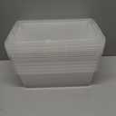 Shoe Storage Box Clear Plastic Stackable Storage box with Lid Durable Closet Containers for Shoes, Crafts and Art Supplies 5 pack