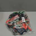 BlcTec Scary Halloween Decorations, 12 FT Halloween String Lights with 16 Fake Bloody Knives & 50 LED Orange Big Bulbs, 8 Modes Battery Operated Bloody Party Supplies for House Dcor