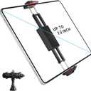 Phone iPad Tripod Mount, iPhone Holder for Tripod with 1/4 Screw Adapter, iPhone Tripod Mount for iPad Pro 13", iPad Air, iPad Mini, Sumsang Galaxy Tab Tablet, Cell Phone (Black)