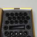 DYNOFIT 14mmx1.5 Wheel Lug Nuts, 32x Black M14x1.5 Lug Nut,Conical/Cone Bulge Seat, Closed End Long Extended XL Spline with 1 Socket Key Fits 8 Lug Aftermarket Wheels