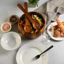 Gibson Home Laurel Acacia Wood Salad Bowl Set, 3 - Piece, Acacia Wood