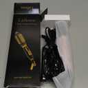 Thermal Brush, MINI & Tiny 1 Inch Ionic Curling Brush for Shiny Hair, Tourmaline Ceramic Ionic Curling Iron Brush for Short to Medium Hair, Adjustable Temperature, Dual Voltage, Compact-Size (Pink)