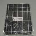 Rectangle Vinyl Table Cloth 24x48, Waterproof Elastic Fitted Tablecloth with Flannel Backing, Plastic Table Cover for Picnic, Camping, Outdoor, Black