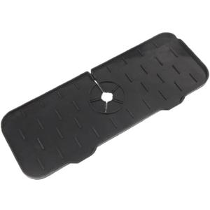 Generic Kitchen Sink Splash Guard,Faucet mat, Black