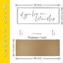 RLWangChao If You Love Me Let Me Sleep Sign Wall Decor, 40"×15", White