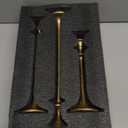 Candle holders Gold set of 3