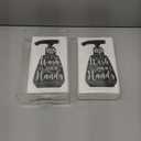 Outus 101 Pieces Disposable Hand Towels and Acrylic Napkin Holder, Bathroom Etiquette Guest Napkins Bathroom Rules for Bathroom Powder Room Guest Room Party Decor (Bottle)