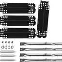 Grill Replacement Parts for Charbroil 463436215, 463436214, 463436213, 467300115, 463234413, 466342014 Gas Grills, Grill Burner Pipe Tube, Heat Plate Tent Shield, Carryover Tube, Grill Igniter