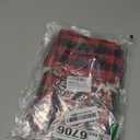 SULOLI 24PCS Christmas Buffalo Plaid Drawstring Bags, Xmas Burlap Washable Cotton Bag for Candy Goodie Holiday Favors (1)