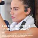 Wired Bone Conduction Bluetooth Headphones with 3.5Mm/Typec Wires,Open-Ear Bluetooth 5.3 Headphones with Microphone, IPX4 Waterproof Earphones for Cycling Workout Hiking