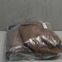 TWODRAPES Brown Pleated Linen Curtains 96 Inches Long Living Room 2 Panel Set Semi Sheer Light Filtering Pinch Pleat with Rings Hooks Drapes Boho Rustic Farmhouse Dutch Cocoa Curtain Bedroom Window