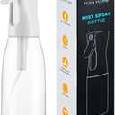 Hula Home Spray Bottle for Hair (20oz/590ml) - Powered by Flairosol Spray Technology - Continuous Ultra Fine Mist Sprayer  For Hairstyling, Cleaning, Salons, Plants, Essential Oil & More - White (16.9 Ounces)
