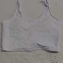Aqua Eve Women's Sport Bra Swim Top - 2025 Crop Bikini Top Modest V Neck Bathing Suit L