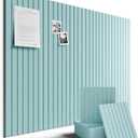 Large Felt Bulletin Board 48" x 36" Cork Board Alternative-12 Pack with 70 Safe Removable Adhesive Tabs, Cork Boards for Walls Cork Board for Home Office Classroom Pin Board-Teal Blue