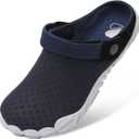 Besroad Outdoor Hiking Slip on Sandals Sports Water Shoes Fashion Sneakers Slippers Classic Clogs for Women Men (9 Women/7.5 Men, Navy Blue)