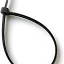 BH05763 32 x 12 Inch, Nylon Cable Tie 3.6 x 300mm (3/32 inch x 12 inch) -Black, Pack of 100, White, 100 Piece