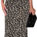 2 x PRETTYGARDEN Womens Summer Dresses Spaghetti Strap Floral Maxi Dress Sleeveless Long Bodycon Dresses Wedding Guest Dress (M)