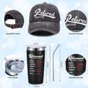 Sieral Retirement Gift Set for Men Guys Retired Gifts Include Tumbler Baseball Cap Socks Keychain with Gift Set, Adventure