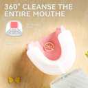 Ultrasonic Automatic Electric Toothbrush for Adults- U Shaped self Brushing Toothbrush, 360° Mouth Cleaning, 5 Modes for Whitening, IPX7 Waterproof Rechargeable (Light Gray)