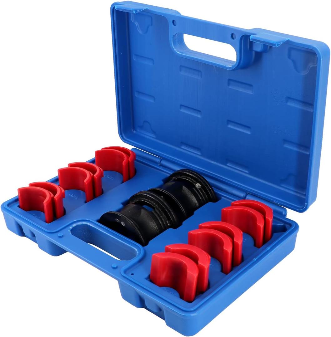 Dokili 14Pcs Universal Motorcycle Bike Fork Seal Driver Tool Kit Installer Driver Set 35mm 36mm 40mm 41mm 42mm 43mm 45mm 46mm 47mm 48mm 49mm 50mm