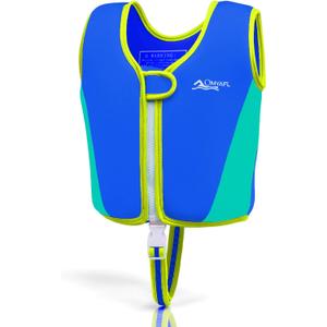 Toddler Swim Vest Kids Floaties Boys Girls Swim Float Jacket Buoyancy Swimwear (Small(1-2yrs/22-33lbs), Blue/Aqua)
