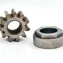 717-1554 741-04237A, 741-04237B Steering Pinion Gear & Bushing Compatible with MTD Cub Cadet LT1046 Steering Pinion Worm & Lawn Tractor Bearing Hex Flange