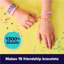 Cool Maker, Stackd Heishi Expansion Pack Bead Kit, Bracelet Making Kit with Over 1300 Beads for Bracelets, Makes 15, Arts and Crafts Kids Toys for Girls Ages 7 and up