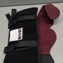 Bonairest Travel Pillow, Airplane Neck Pillow with 3D Eye Mask for Sleeping, Round Edge Plane Head Strap 360°Headrest Support for Long Flight, Stop Bobblehead, Travel Essential for Car Road Trip Red