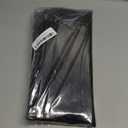 AmazerBath Transparent Black Shower Curtain Liner, 72x72 Shower Liner, Lightweight Plastic Shower Curtain Liners, Cute Waterproof Shower Liner for Bathroom with 3 Magnets and 12 Grommet Holes (Clear Midnight)