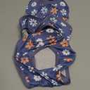 PetWarm Surgery Suit for Dogs, Dog Bodysuit for Abdominal Affected Areas Sensitive Skin Areas, Clothes for Dogs Abdominal Affected Areas Bandages Substitute E-Collar and Cone, Flower Pattern, Blue, Small