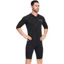 LayaTone 3mm Wetsuit Men's Shorty Wetsuit - Ideal for Diving, Snorkeling, Surfing & Swimming XL