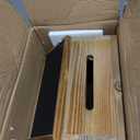 MyGift Tip Jar,Donation Box for Fundraising with Chalkboard Label and Keys, Wooden Suggestion Prayer Box with Slot and Lock for Church,Wedding