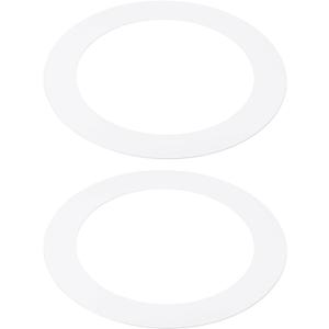 PATIKIL 5" ID 7.48" OD Goof Rings for Recessed Light, 2 Pack Matte White Goof Metal Trim Ring Lighting Fixture for Ceiling Wall Recessed Can Downlights