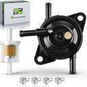 49040-0770 49040-7008 Fuel Pump Fits for Kawasaki FR, FS, FX Series FR541V FR600V FR651V FR691V FR730V FS481V FS541V FS600V FS651V FS691V FS730V with Fuel Filter Clamps