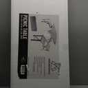 Trademark Innovations Portable Aluminum Folding Picnic Table with 4 Seats