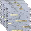 sanyeskkiy 10-Sheet Peel and Stick Backsplash Tile, PVC Mixed Metal Stick on Kitchen, Bathroom Vanities, Fireplace Décor, Laundry Table(11.81" X 11.53")