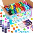 Crtiin 48 Pack Glitter Bingo Daubers 1. 28 Oz/ 38 ml Shimmer Dot Markers Bingo Supplies in 12 Glitter Colors Paint Dotters for Back to School Supplies Crafts Drawing Coloring Dot Paint Craft Kit
