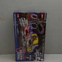 2-in-1 Slot Car Race Track Set with 4 High-Speed Cars, Electric Track, Dual Racing Game with 2 Controllers, Circular Overpass Design Featuring Flash Tracks. Toy Gift for Boys Kids Ages 4-6 6-8 8-12