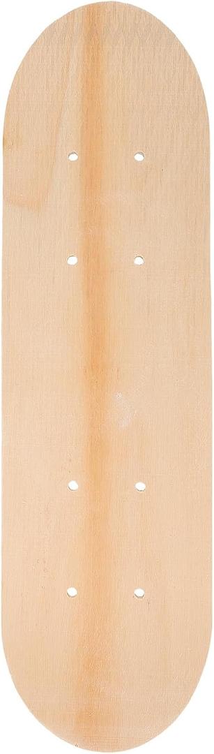 DIY Blank Skateboard Deck for Kids, 7-Layer Maple Wood, Double-Sided Graffiti Board, 16.92 X 4.92 Inch, Ideal for Art Painting and Creativity Development