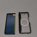 Magnetic for Samsung Galaxy Z Fold 5 Privacy Case,Z Fold5 Phone Case with [Hinge Protection][S Pen Holder][Anti Spy Screen Protector],Frosted Protective Slim Cover for Samsung Fold Z 5,Black