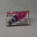 Car Cleaning Kit, Car Vacuum Detailing Kit Interior with High Power Handheld Vacuum, Including 7Pcs Detailing Brush Set, Windshield Cleaner, Pink Car Accessories for Women
