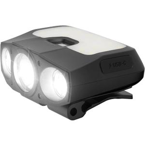 Claymore Capon 200H (Black) - LED Rechargeable Clip-On Cap Headlamp, Lightweight Hat Light for Camping, Running, Hiking, Emergency & Industrial Use, Waterproof, USB-C, 55 Hours of Battery Life.