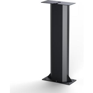EV Charger Pedestal, Outdoor EV Charger Stand, Pedestal for Charging Station, Applicable to All Charging Case Styles, Floor Mounted, All Weather, Electric Vehicle Pile, Stainless Steel, Black