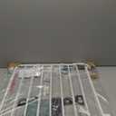 Babelio Baby Gate for Stairs, Kitchen & Doorways, 26-43" W 28" H No Bottom Bar| Easy Installation| One-Handed Operation| Auto-Close| Hardware Mount (Drill Needed) Safety Dog/Pet Gate Indoor (White)