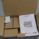 JSOT Outdoor Fence Lights,12 Pack Solar Powered Deck Lights Waterproof Stairs Light Stainless Steel Security Wall Lamps for Step Walkway Patio Garden Pathway - Cool White