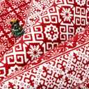 Christmas Area Rug 2x3 Red Snowflake Holiday Decorative Doormat Entryway Kitchen Washable Non Slip Soft Low Pile Small Carpet for Living Room Bedroom Entrance Dining Room Bathroom